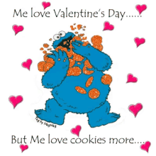 Cookie Monster Valentines Day GIF - Cookie Monster Valentines Day Valentine Cookies GIFs