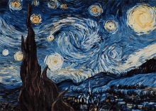Vincent Van Gogh The Starry Night GIF - Vincent Van Gogh The Starry Night Paint GIFs