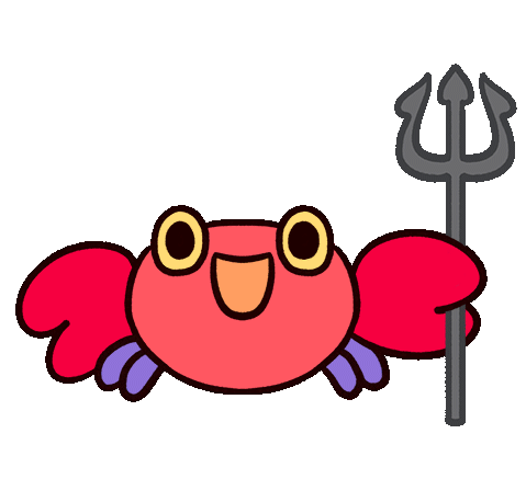 Evil Laugh Crabby Crab Sticker - Evil Laugh Crabby Crab Pikaole Stickers