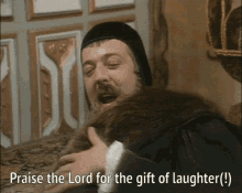 Stephen Fry Blackadder GIF - Stephen Fry Blackadder Laughter GIFs