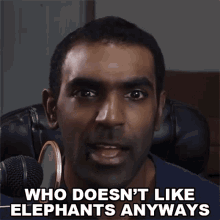 Who Doesnt Like Elephants Anyways Sanjeev Thiyagarajan GIF - Who Doesnt Like Elephants Anyways Sanjeev Thiyagarajan Freecodecamp GIFs