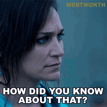 How Did You Know About That Franky Doyle GIF - How Did You Know About That Franky Doyle Wentworth GIFs