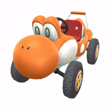 orange turbo yoshi mario kart mario kart tour