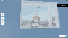 a screenshot of a video game with the words welcome to keystone middle school