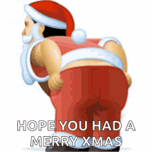 Merry Christmas Butt GIF - Merry Christmas Butt Santa GIFs