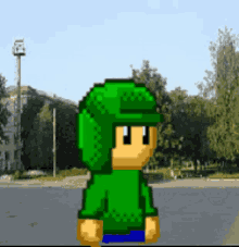 zheka remove helmet pixel art