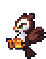 Pixel Owl Sticker