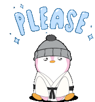 Sad Please Sticker - Sad Please Penguin Stickers