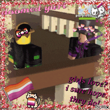 a picture that says doomed yurt girls love i sure hope they do on it