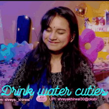 Shreya Khirwal Shreya Khirwal Drink Water Cuties GIF - Shreya Khirwal Shreya Khirwal Drink Water Cuties Shreya Khirwal Yt GIFs