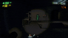 a screenshot of a video game with a score of +108 / 120 and 50