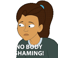 No Body Shaming Lucy Suwan Sticker - No Body Shaming Lucy Suwan Mulligan Stickers
