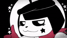 a cartoon character is giving a thumbs up and wearing a hat .
