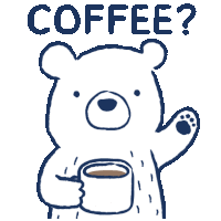 White Bear Sticker - White Bear Coffee Stickers