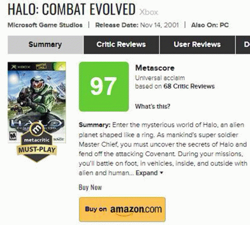 Halo: Combat Evolved - Metacritic