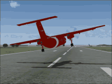 cartoon airplane landing