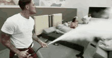 Stephen Bear The Challenge GIF - Stephen Bear The Challenge Fire Extinguisher GIFs