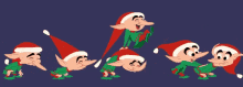 Santa'S Elves GIF - Santas Elves Jump Jolly GIFs