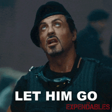 let him go barney ross sylvester stallone the expendables set him free