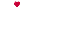 a red heart is floating on a white background .