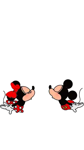 Love Mickey Mouse Sticker - Love Mickey Mouse Minnie Mouse Stickers