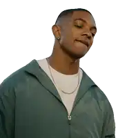 a man in a green jacket says " y'all official ? "