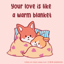 Blanket Love-you GIF