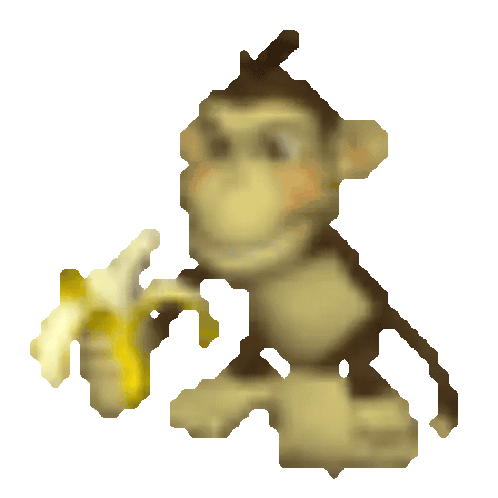 Macaco Comendo Banana Sticker - Macaco Comendo Banana Stickers