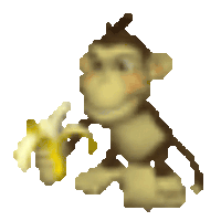 Macaco Comendo Banana Sticker - Macaco Comendo Banana Stickers