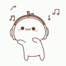Listening To Music Headphones GIF - Listening To Music Headphones Music Notes GIFs