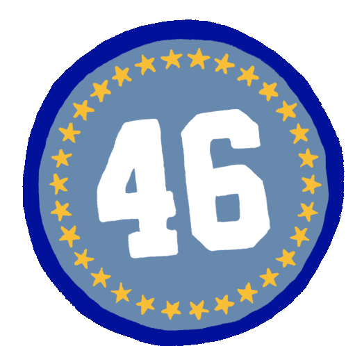 46 46th President Sticker
