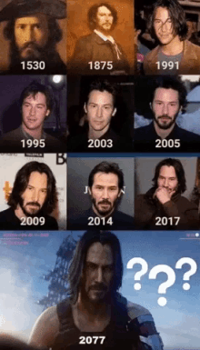 Keanu Reeves Through The Years GIF - Keanu Reeves Through The Years Question Marks GIFs
