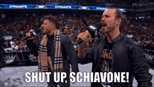 Shut Up Schiavone Tony Schiavone GIF - Shut Up Schiavone Tony Schiavone Mjf GIFs
