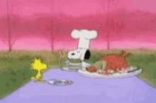 Snoopy Chef GIF - Snoopy Chef Thanks GIFs