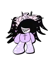 a drawing of a cartoon character with a cross on his chest