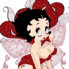 betty boop animated glitters sparkling pose