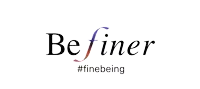 a sign that says be finer #finebeing on it