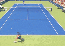 a tennis court with the word chase on the side of it