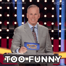 Too Funny Gerry Dee GIF - Too Funny Gerry Dee Family Feud Canada GIFs