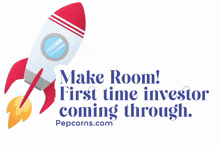 rocketship first time investor profits buy sell pepcorns
