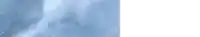 a blue background with a white border and a blue moon in the background