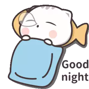 Good Night Sleeping Sticker - Good Night Sleeping Tired Stickers