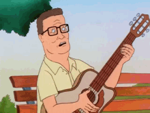 King Of The Hill Hank Hill GIF - King Of The Hill Hank Hill Hank Guitar Player GIFs