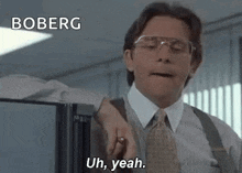 The Office Yeah GIF - The Office Yeah Uh GIFs
