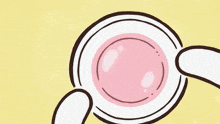 a group of cartoon characters holding cups of ice cream with the letter k on it