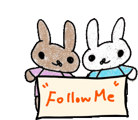 Follow Me フォローして Sticker - Follow Me フォローして Bunny Stickers