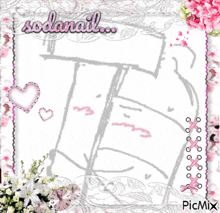 a drawing of a letter t with the word sodanail written above it