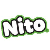 a logo for a company called nito with a green border
