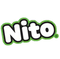 a logo for a company called nito with a green border