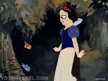 Snow White Derp GIF - Snow White Derp Scared GIFs